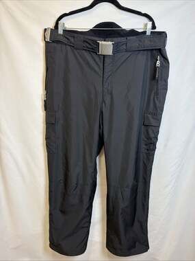 BOGNER MEN SKI PANTS INSULATED STYLE size 42 Black Pockets Rn 54198 Ski Snow